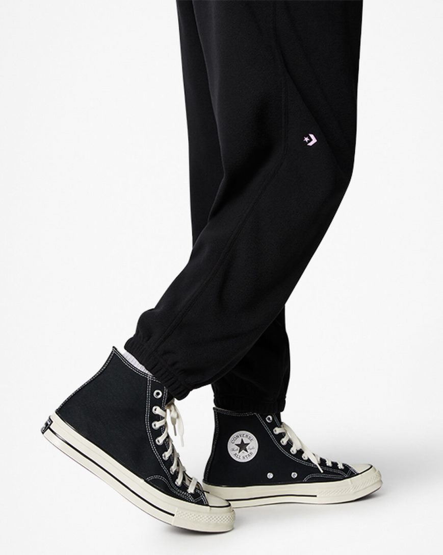 Pantaloni Barbati Converse Counter Climate Fleece Negrii | RO DZJ13G834